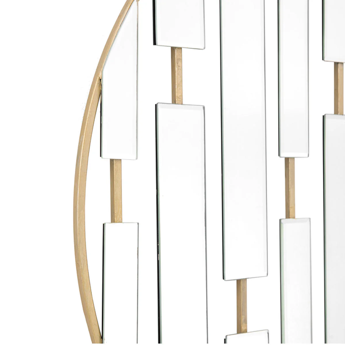 Gallery Direct Chertsey Round Mirror Champagne 900x14x900mm - Image 4