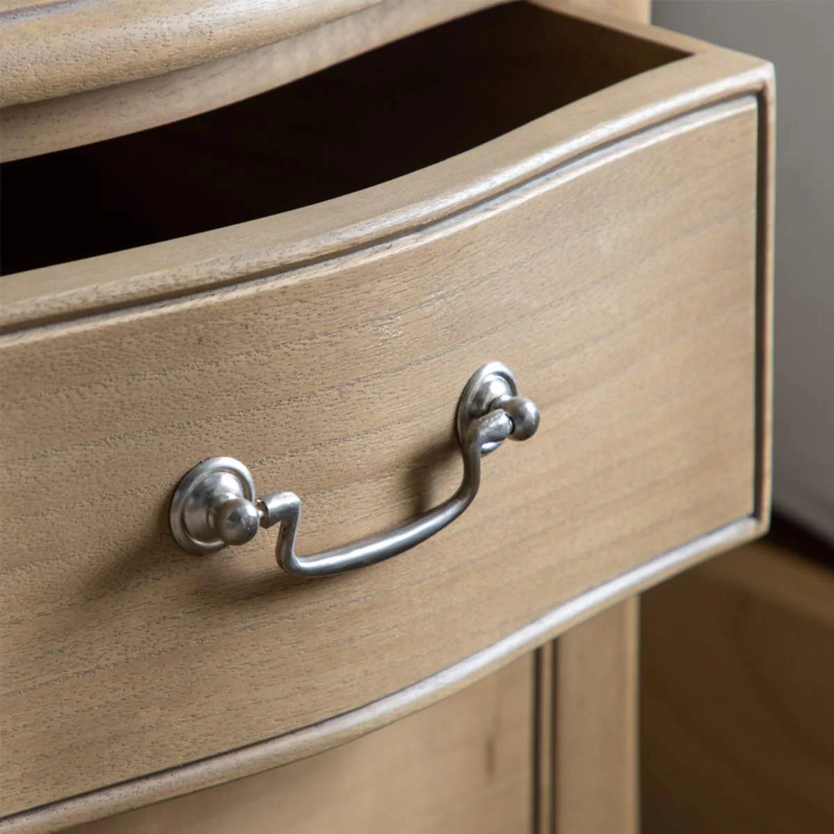 Gallery Direct Chic Bedside Table Weathered 470x400x695mm - Image 6