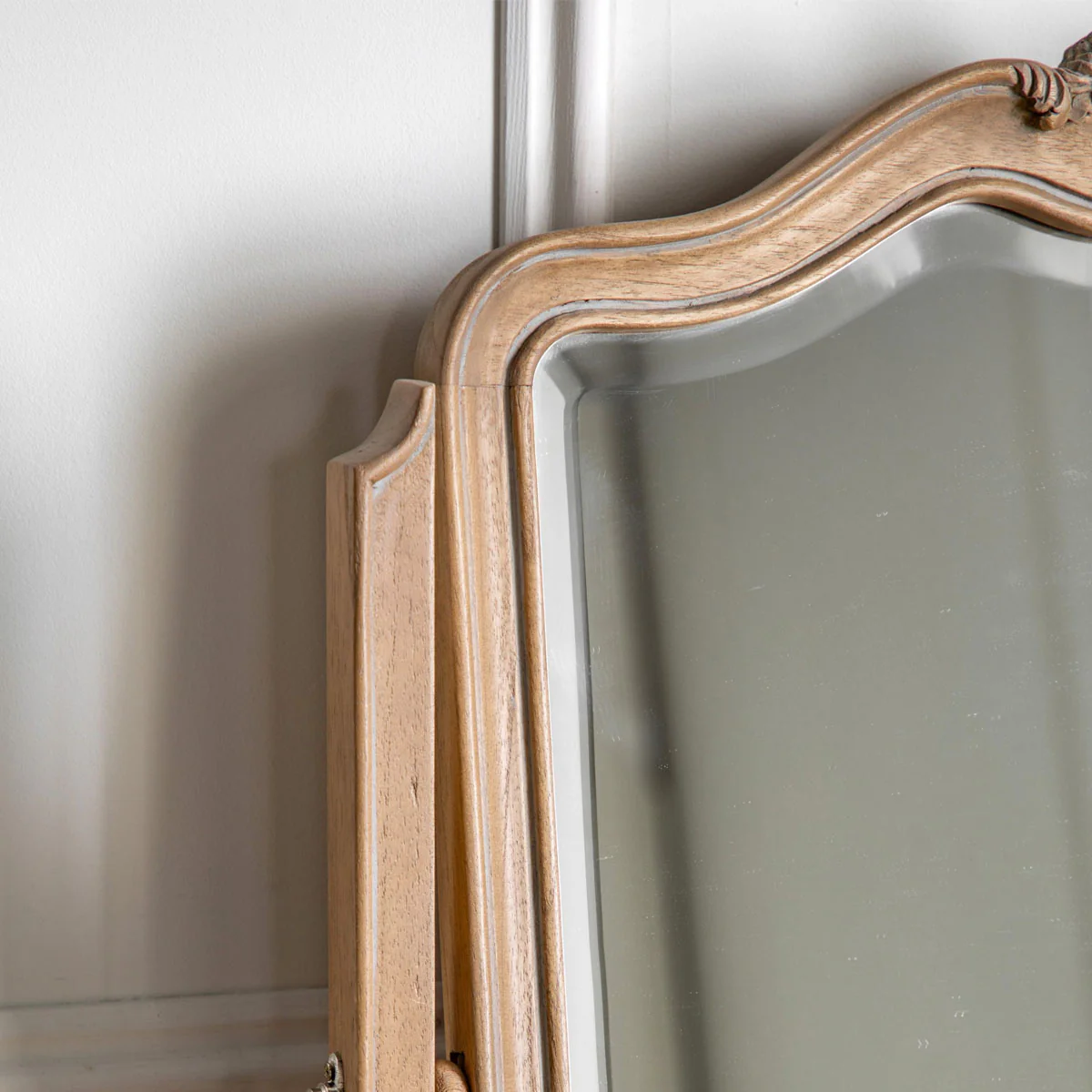 Gallery Direct Chic Dressing Table Mirror Weathered 600x180x730mm - Image 3