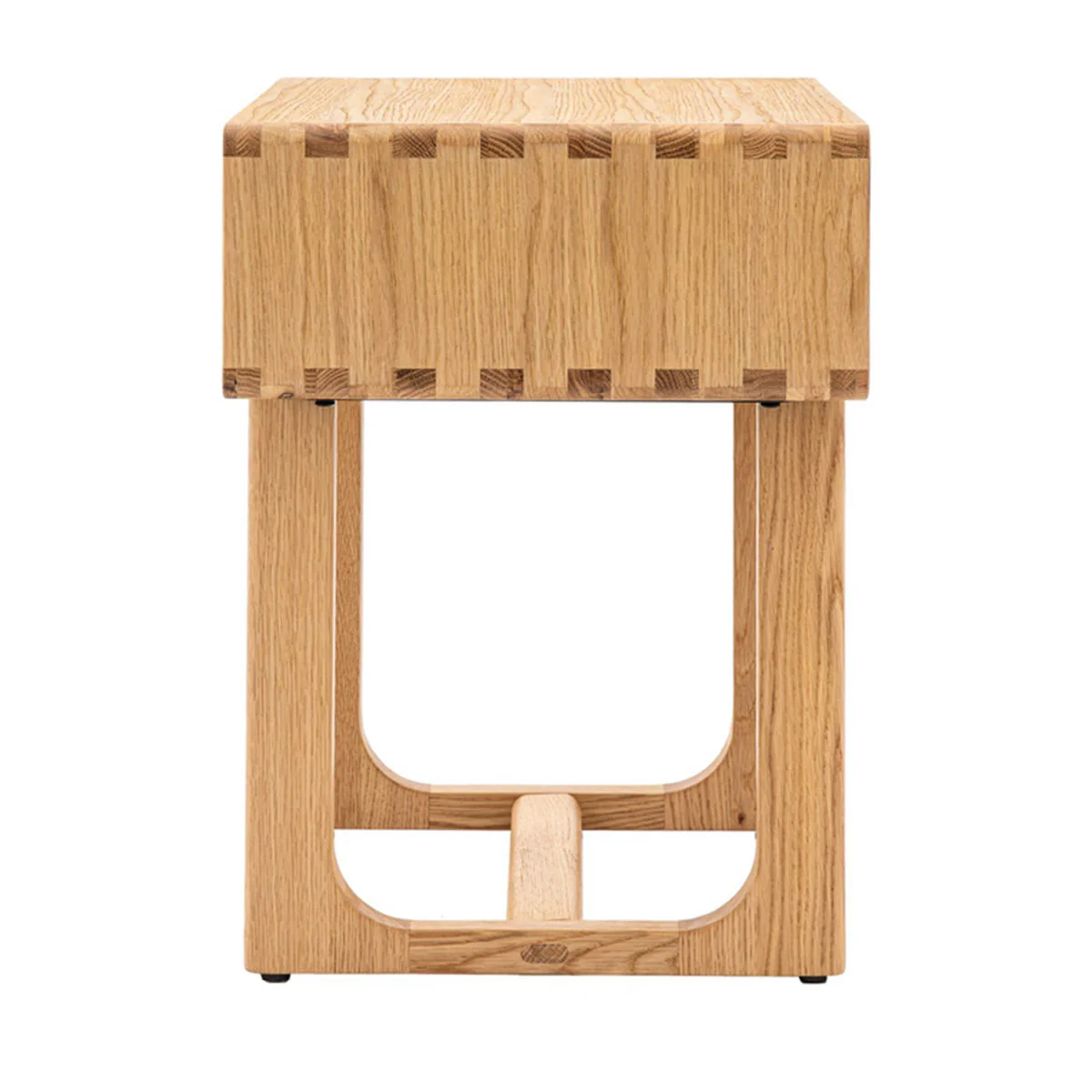Gallery Direct Craft 1 Drawer Bedside Natural 500x400x550mm - Image 2