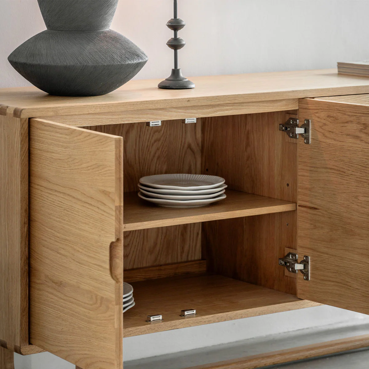 Gallery Direct Craft 4 Door Sideboard Natural 1700x450x750mm - Image 6