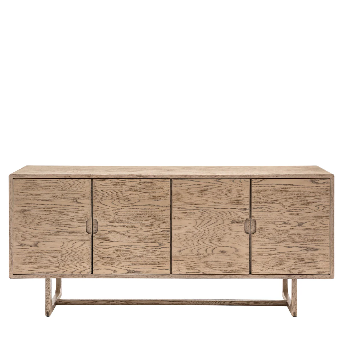 Gallery Direct Craft 4 Door Sideboard Smoked 1700x450x750mm