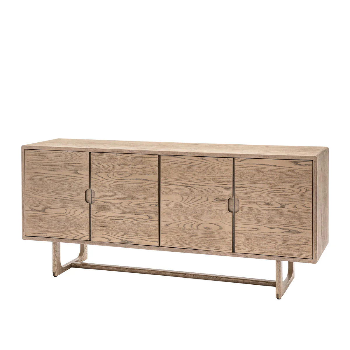 Gallery Direct Craft 4 Door Sideboard Smoked 1700x450x750mm - Image 2