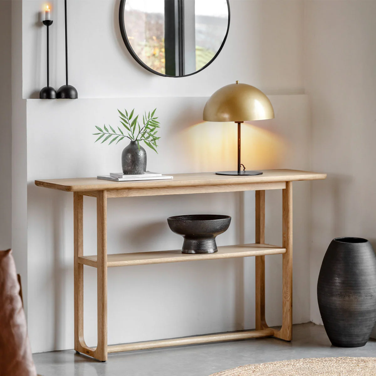 Gallery Direct Craft Console Table Natural 1400x380x800mm - Image 6