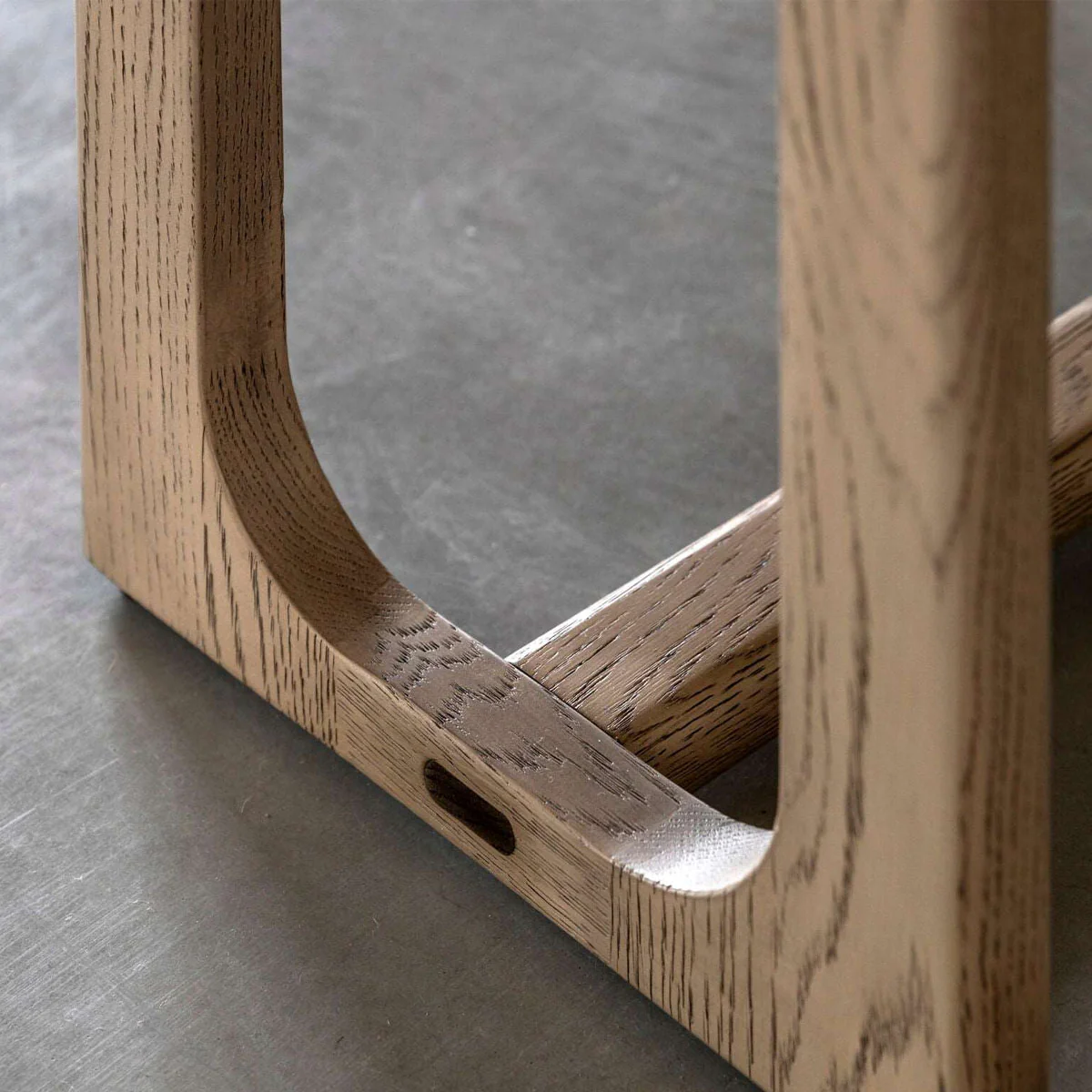 Gallery Direct Craft Dining Bench Smoked 1650x380x450mm - Image 4