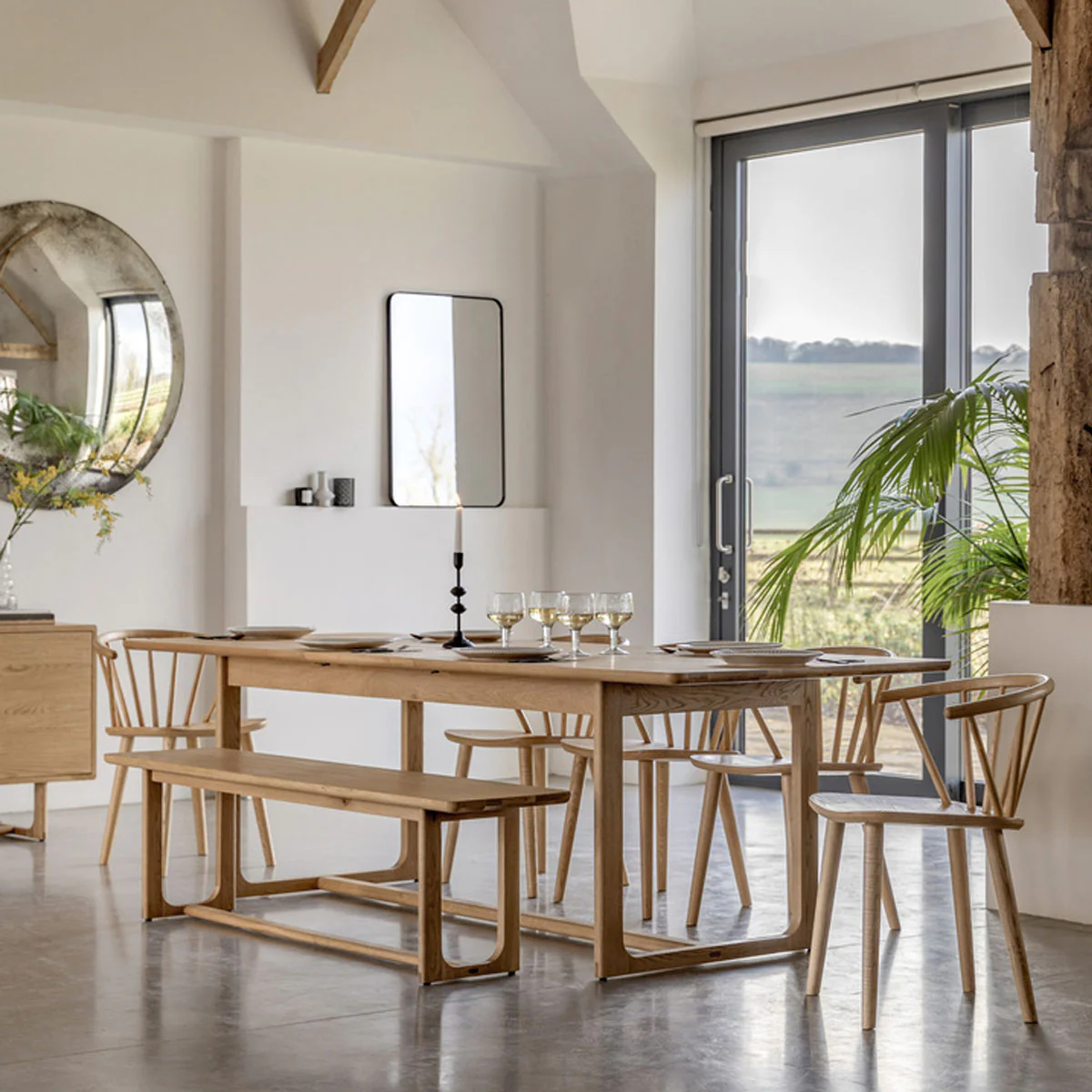Gallery Direct Craft Ext Dining Table Natural 2000/2500x950x750mm - Image 8