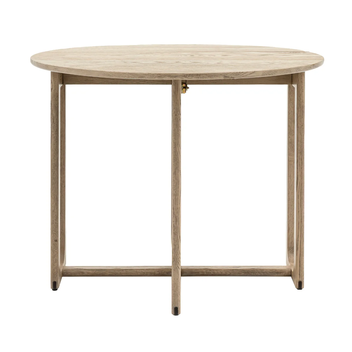 Gallery Direct Craft Folding Dining Table Smoked 1000x1000x750mm