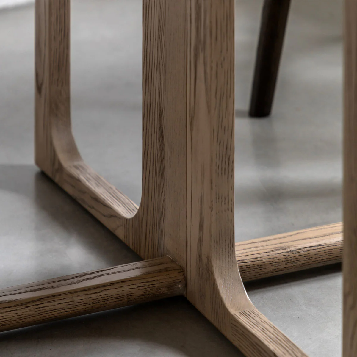 Gallery Direct Craft Folding Dining Table Smoked 1000x1000x750mm - Image 5