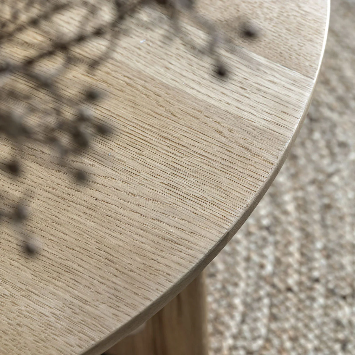 Gallery Direct Craft Round Coffee Table Natural 900x900x400mm - Image 3