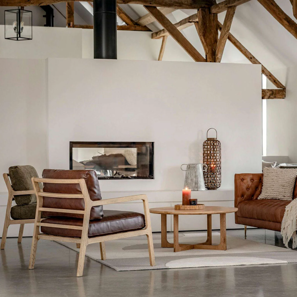 Gallery Direct Craft Side Table Natural 500x500x550mm - Image 5