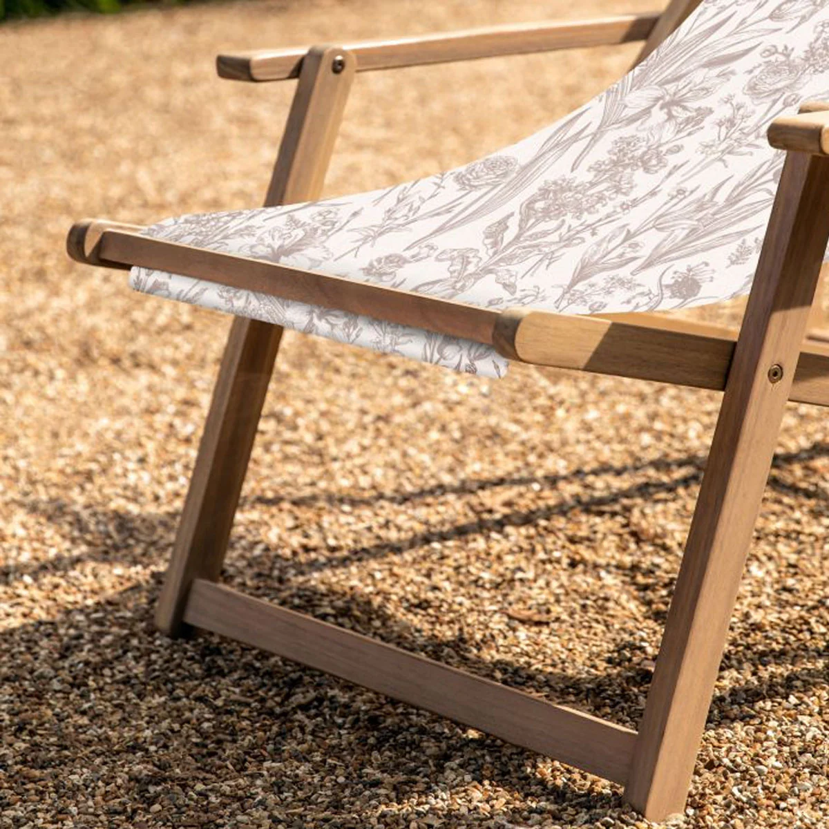 Gallery Direct Creta Deck Chair Clay Flora - Image 2