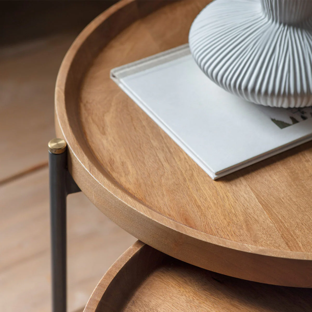 Gallery Direct Dakota Nest Of 2 Tables 550x550x520mm - Image 5