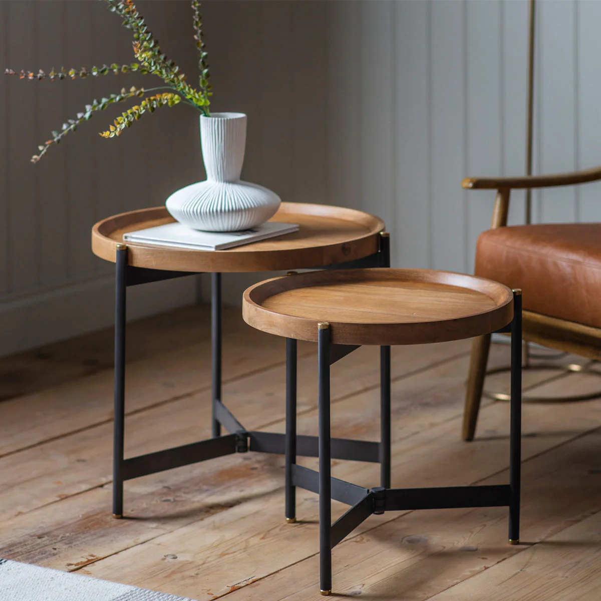 Gallery Direct Dakota Nest Of 2 Tables 550x550x520mm - Image 7
