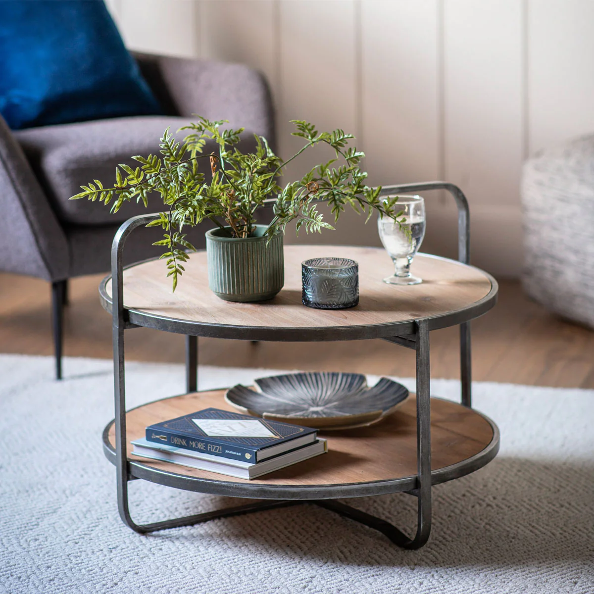 Gallery Direct Dunley Coffee Table Oak 650x650x500mm - Image 3