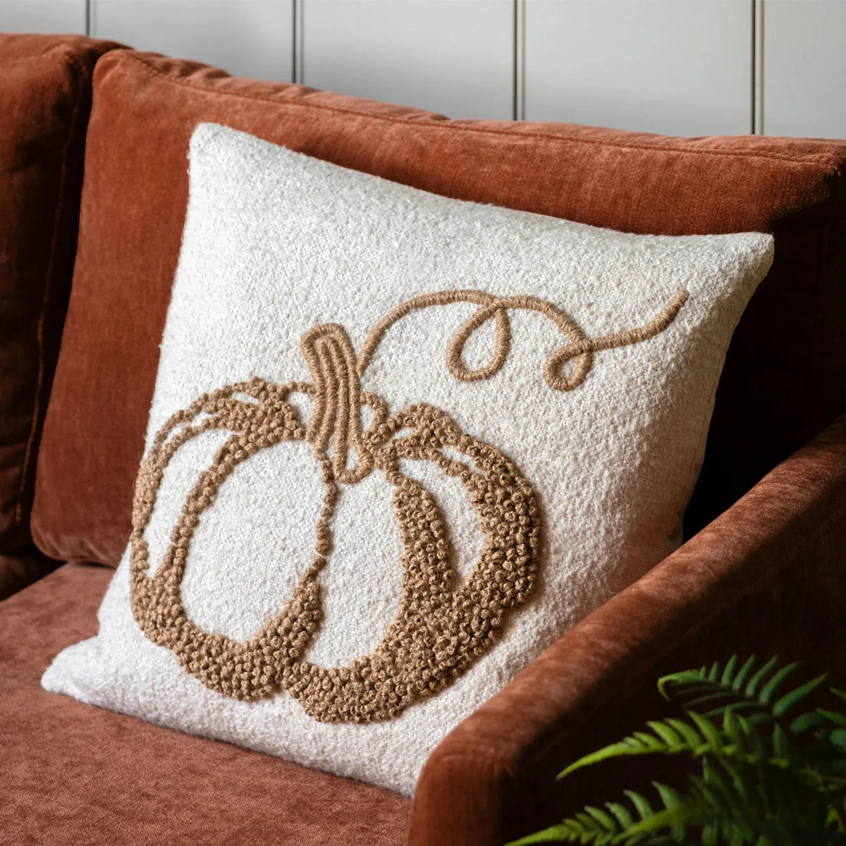 Gallery Direct Embroided Pumpkin Cushion - Image 4