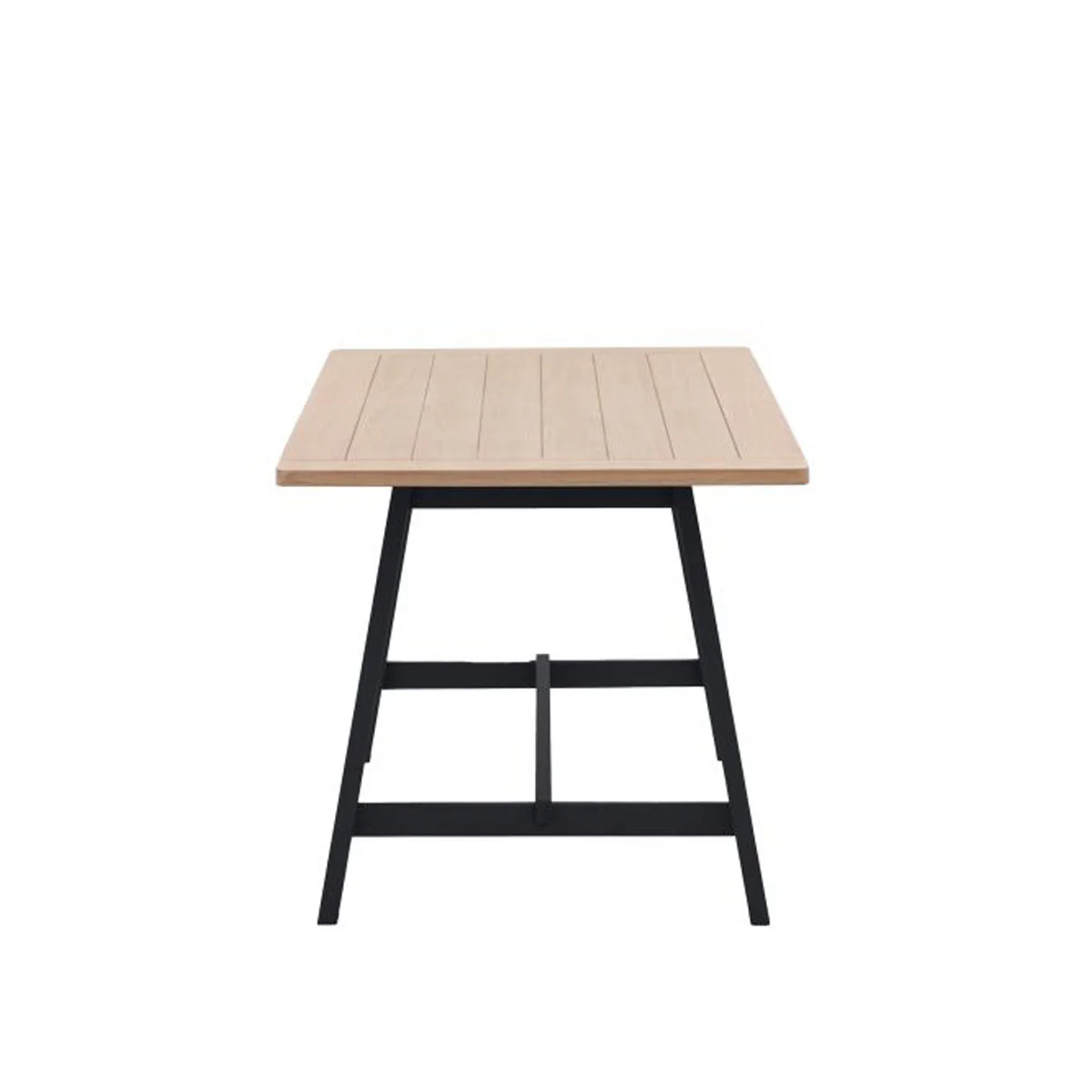 Gallery Direct Eton Trestle Table Meteor 1600x800x750mm - Image 2