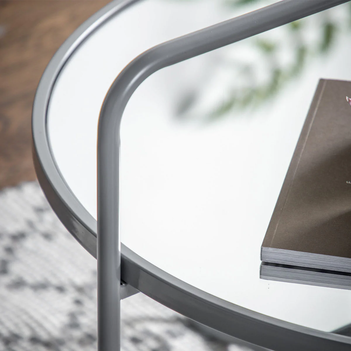 Gallery Direct Fawley Coffee Table Grey 650x650x500mm - Image 3
