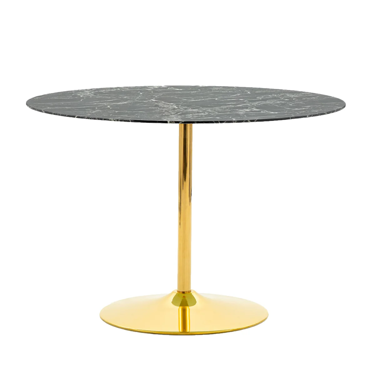 Gallery Direct Fielding Dining Table Black Effect 1100x1100x750mm