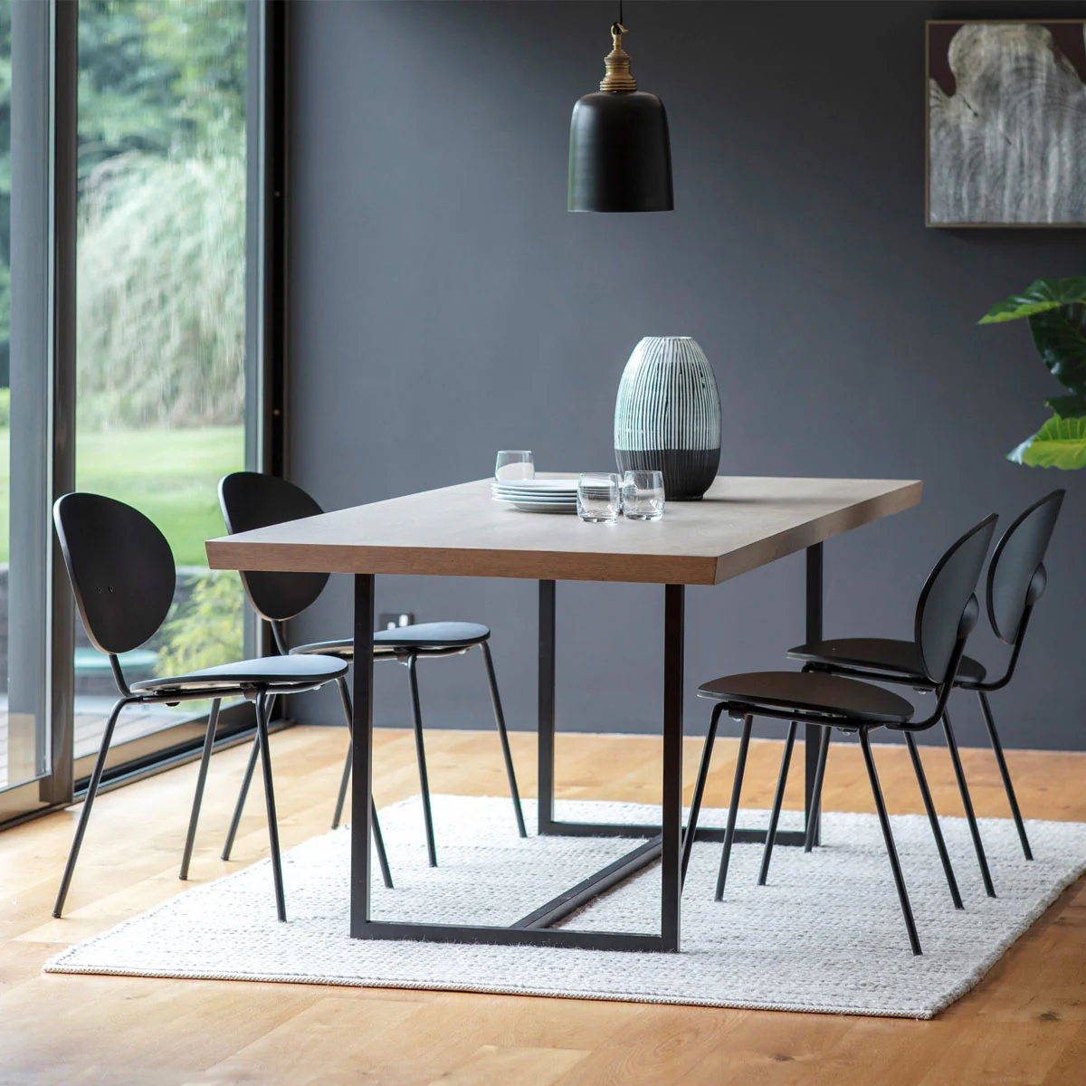 Gallery Direct Forden Dining Table Grey 900x2200x750mm - Image 5