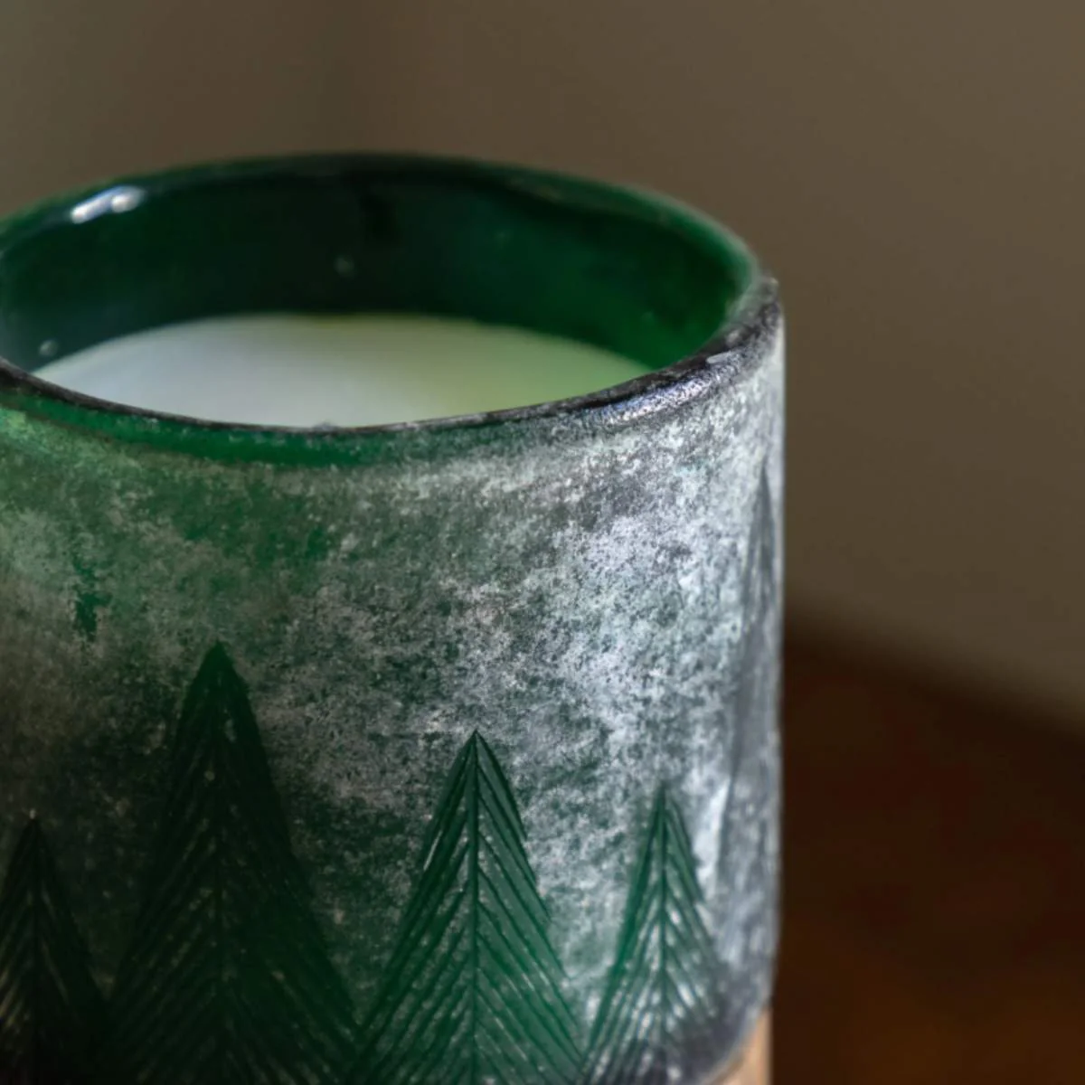 Gallery Direct Forest Glass Candle Jar Green - Image 6