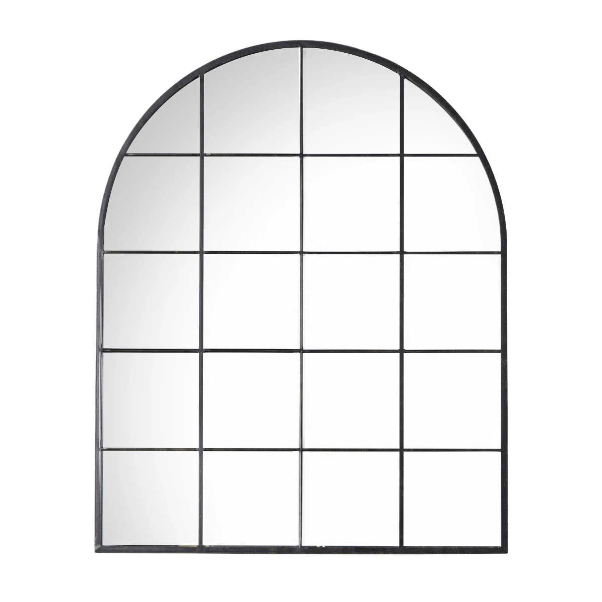 Gallery Direct Hampstead Arch Mirror Black 760x950mm