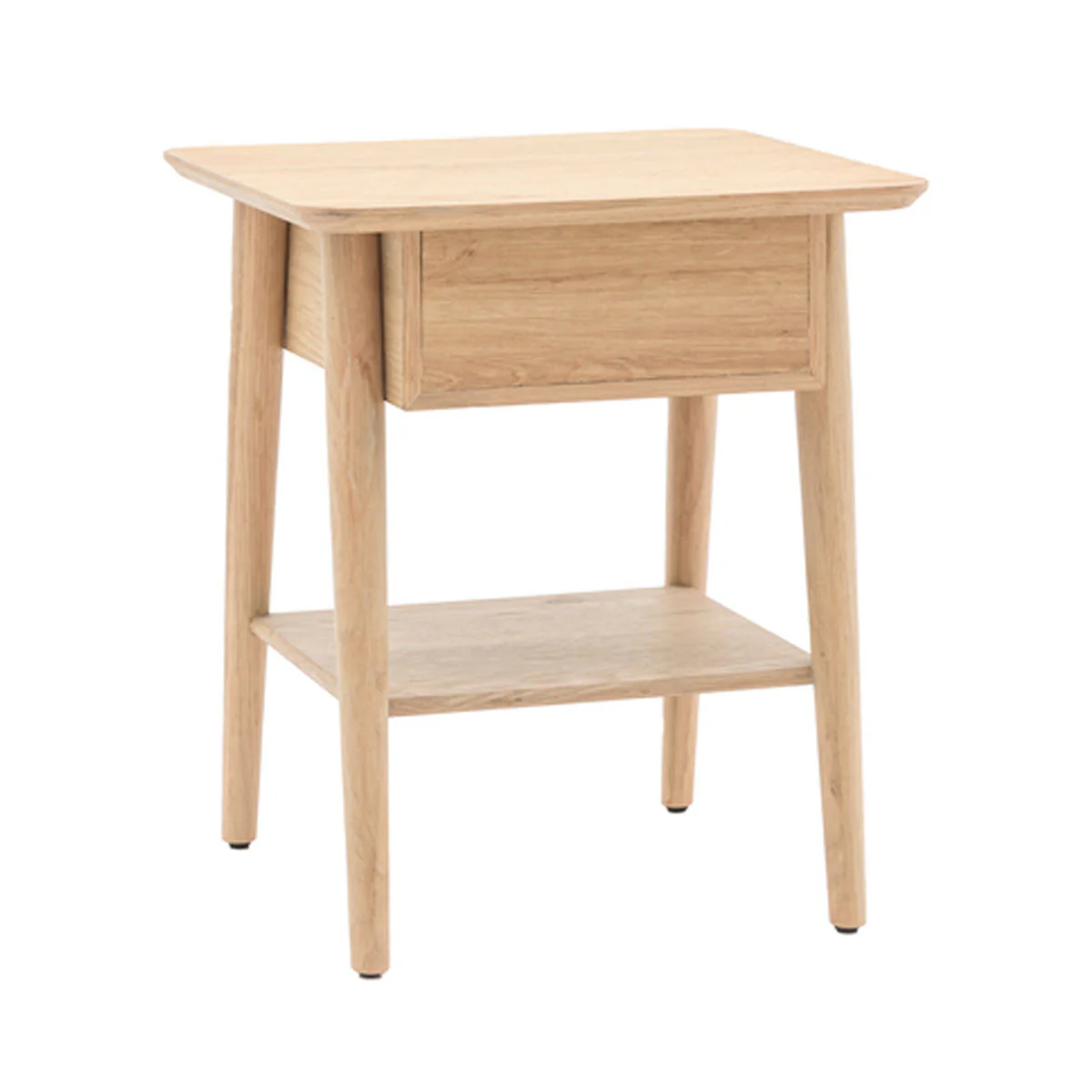 Gallery Direct Hatfield 1 Drawer Bedisde Natural 450x400x500mm - Image 4