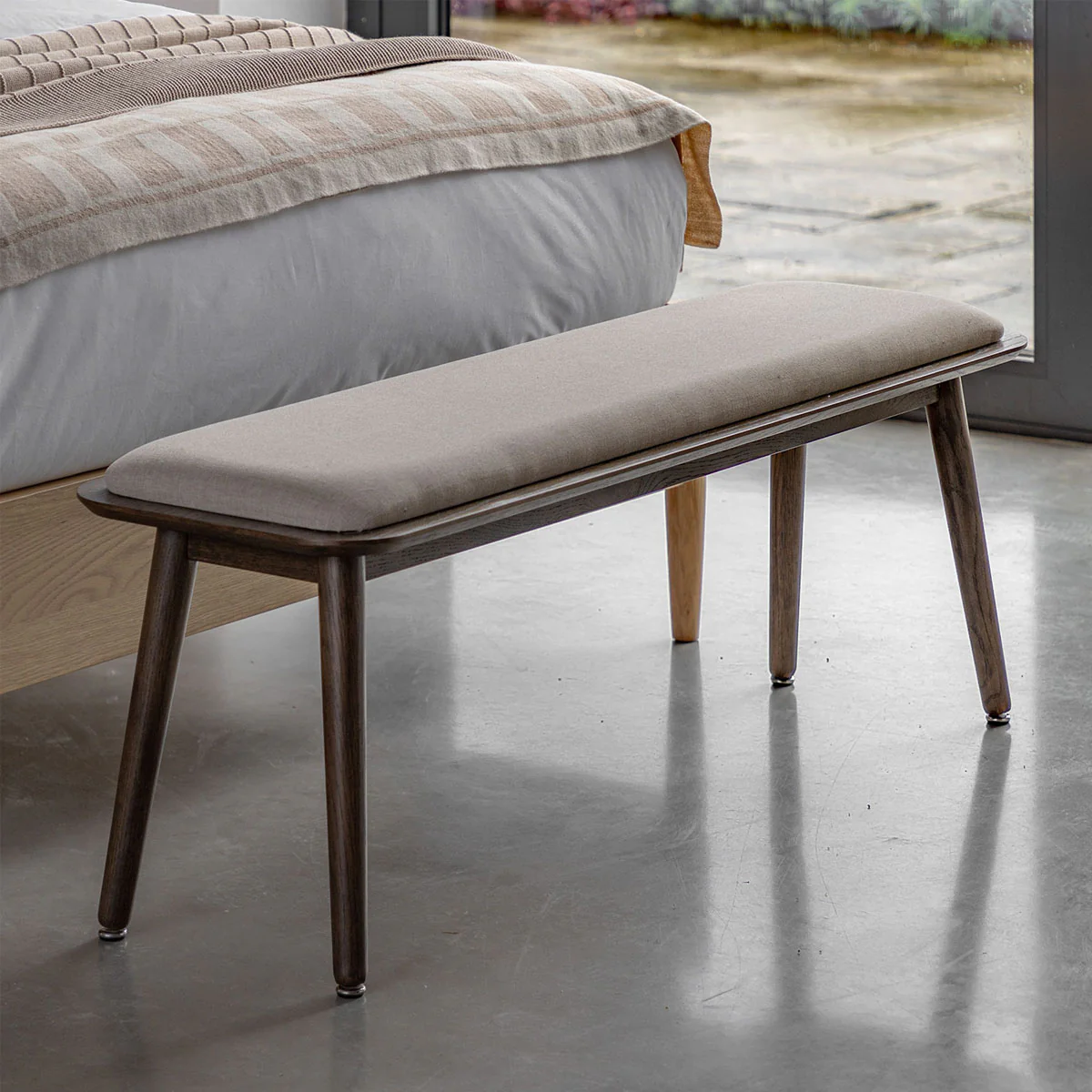 Gallery Direct Hatfield Bench Smoked - Image 4