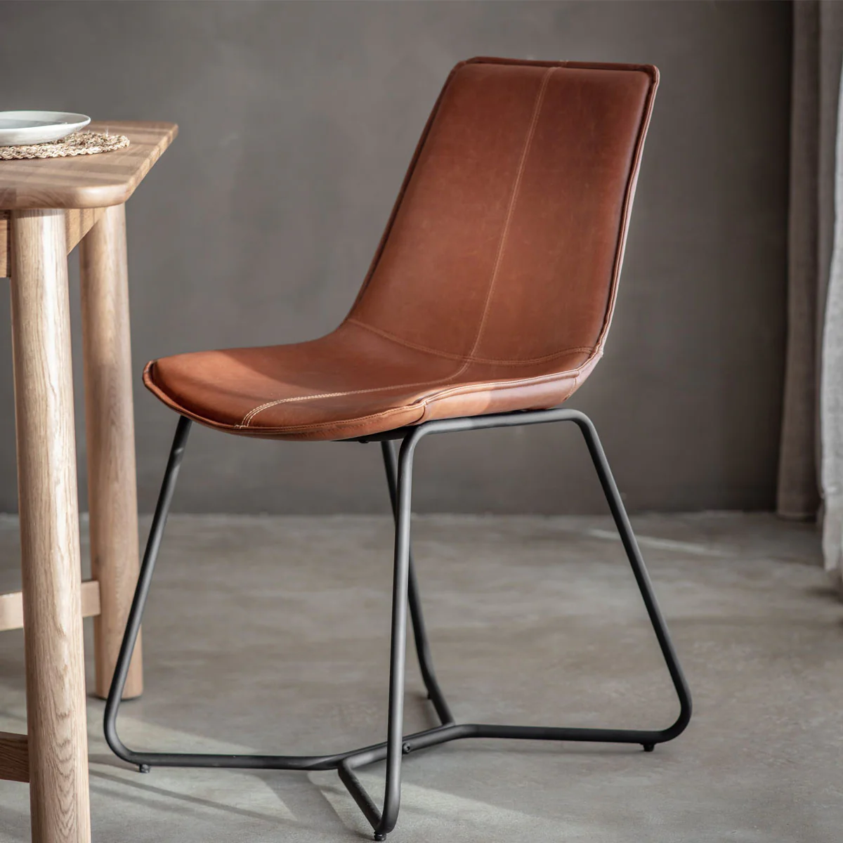 Gallery Direct Hawking Chair Brown (2pk) 490x550x860mm - Image 7