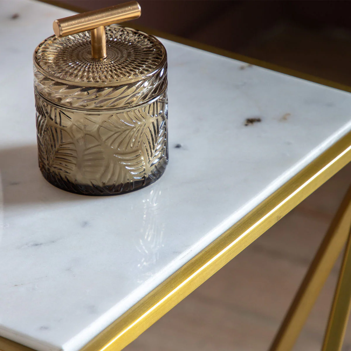 Gallery Direct Helford Side Table Gold - Image 3