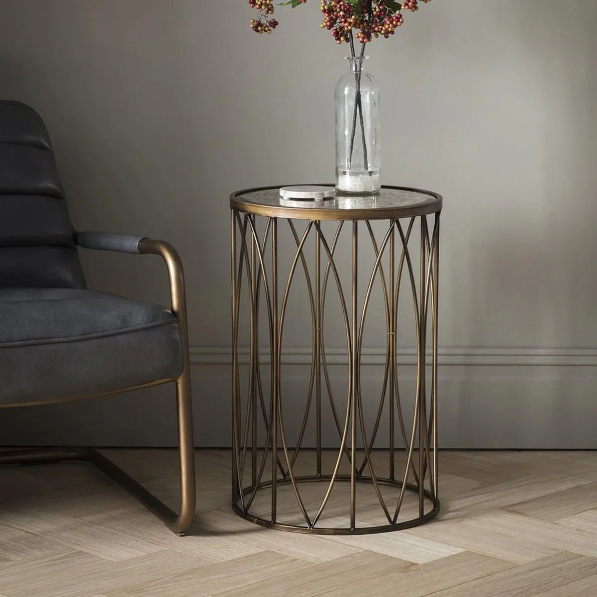 Gallery Direct Highgate SideTable 400x400x600mm - Image 8