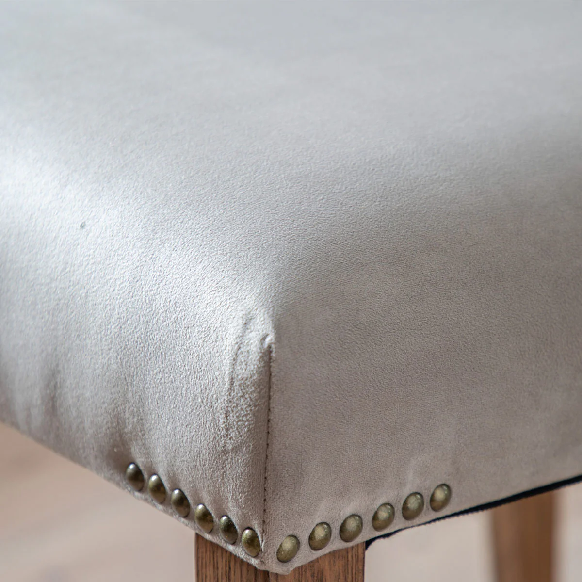Gallery Direct Highgrove Chair Dove Velvet (2pk) - Image 4