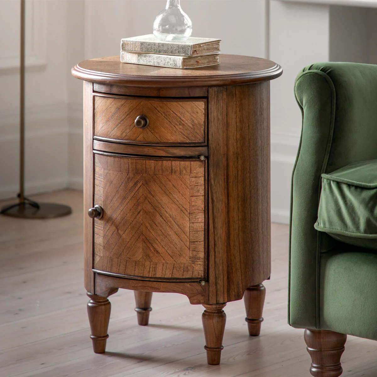 Gallery Direct Highgrove Drum Side Table 450x450x580mm - Image 6