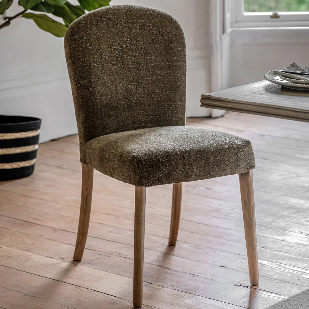 Gallery Direct Hinton Dining Chair Moss Green (2pk) 600x455x890mm - Image 4