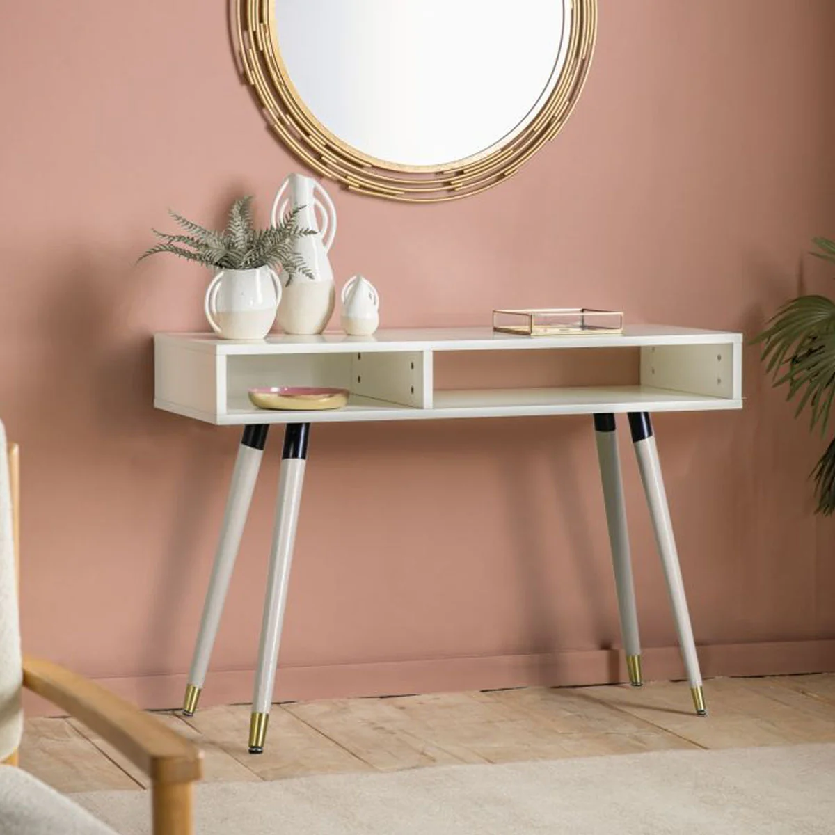 Gallery Direct Holbrook Console Table White 1100x450x770mm - Image 4