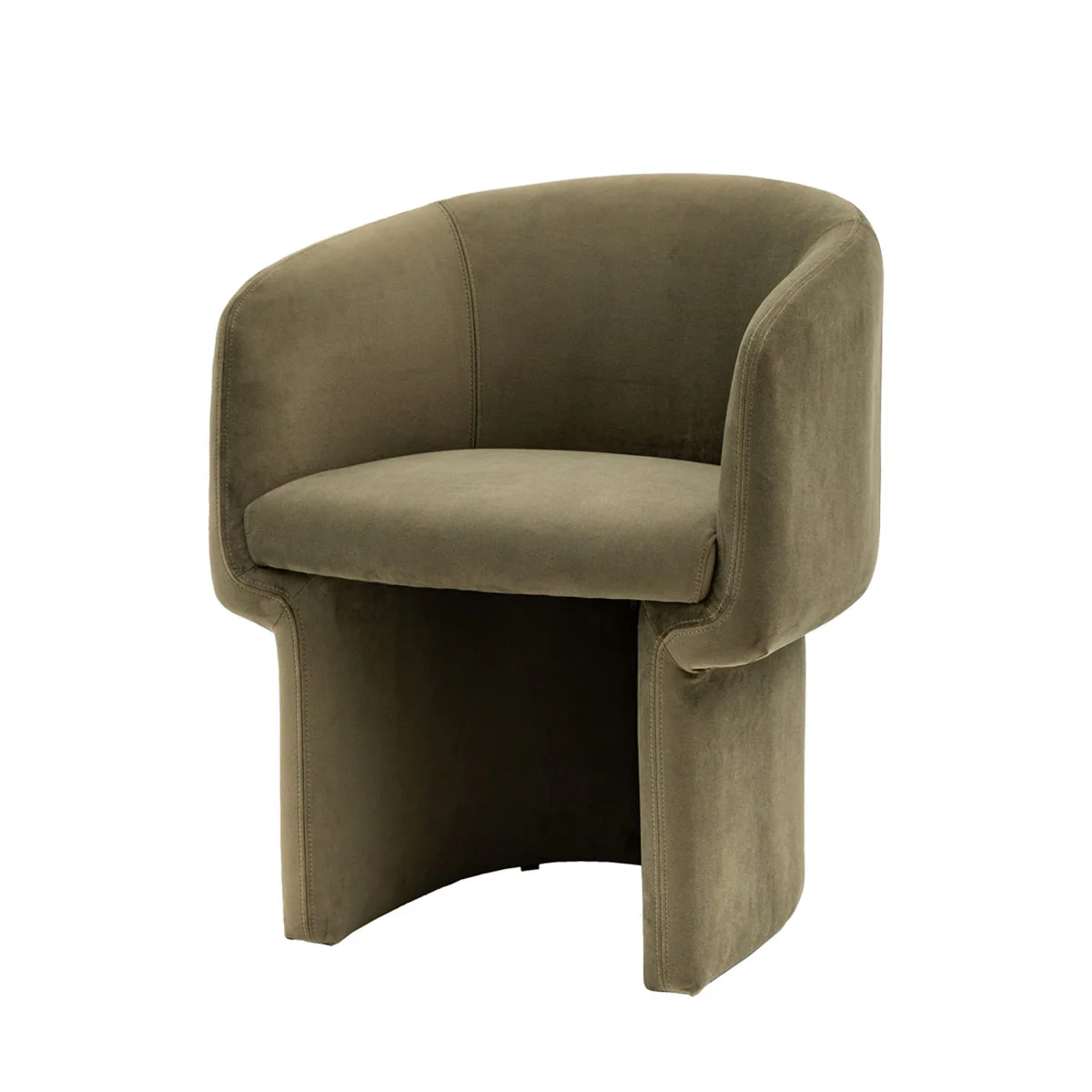 Gallery Direct Holm Dining Chair Moss Green 640x620x760mm - Image 2