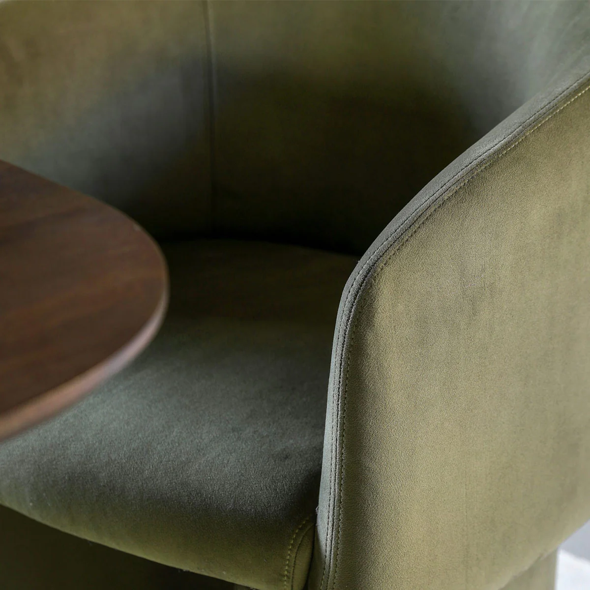 Gallery Direct Holm Dining Chair Moss Green 640x620x760mm - Image 4
