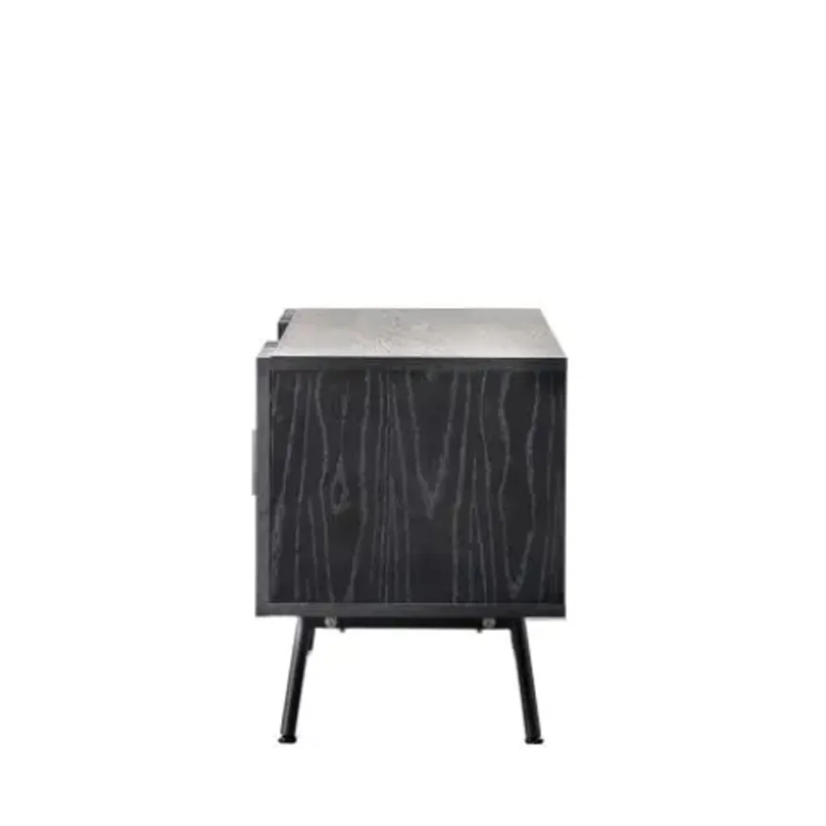Gallery Direct Holsen Media Unit Black 1400x420x550mm - Image 2