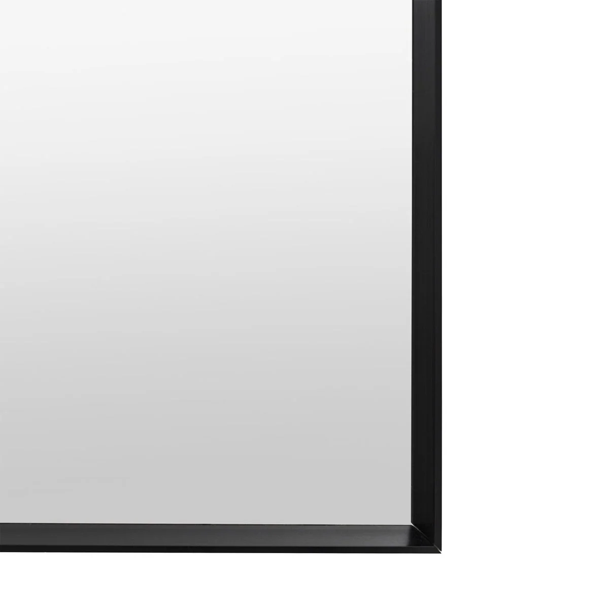 Gallery Direct Holworth Overmantle Mirror Black 900x1100mm - Image 3