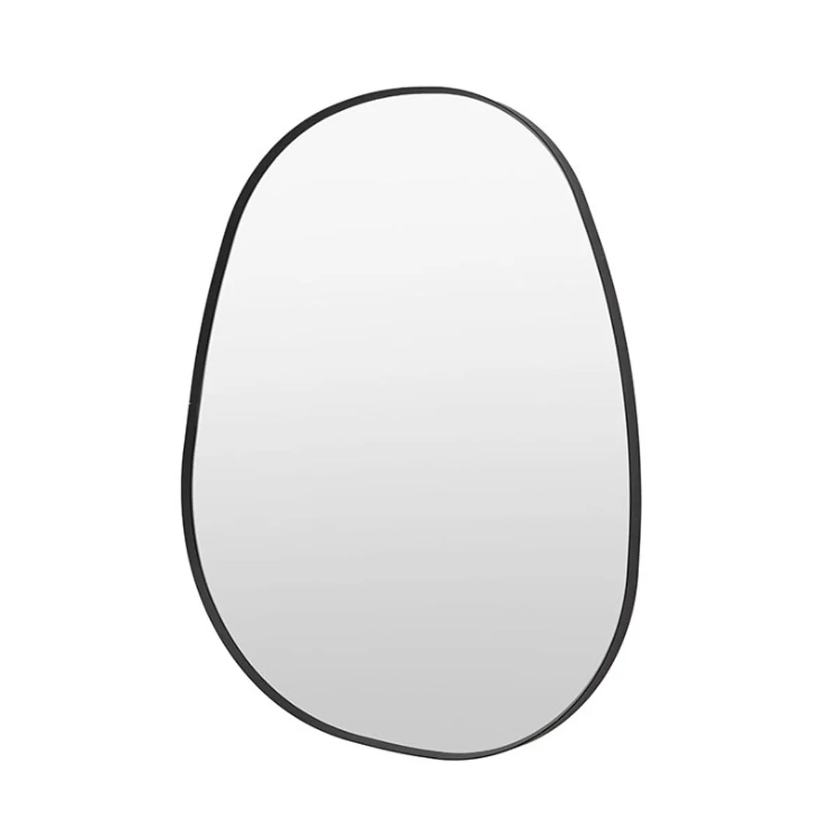 Gallery Direct Holworth Pebble Mirror Black 700x900mm - Image 2