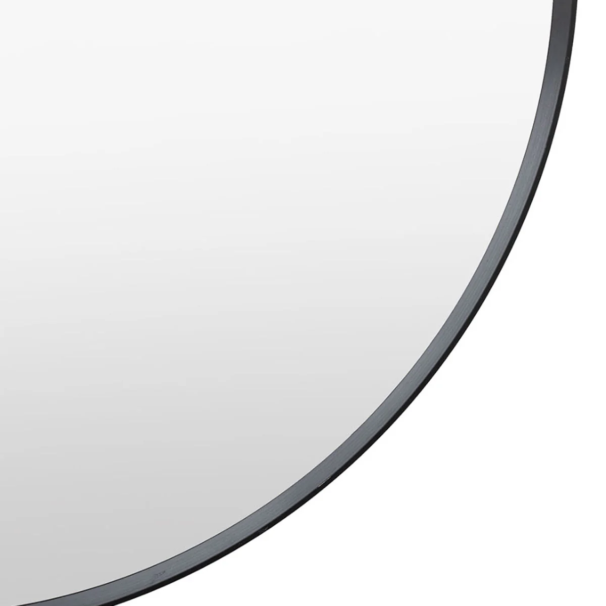 Gallery Direct Holworth Pebble Mirror Black 700x900mm - Image 3