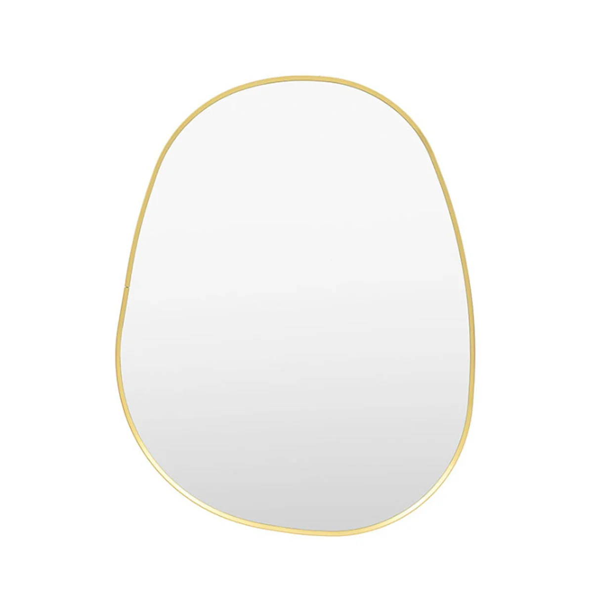 Gallery Direct Holworth Pebble Mirror Gold 700x900mm - Image 3