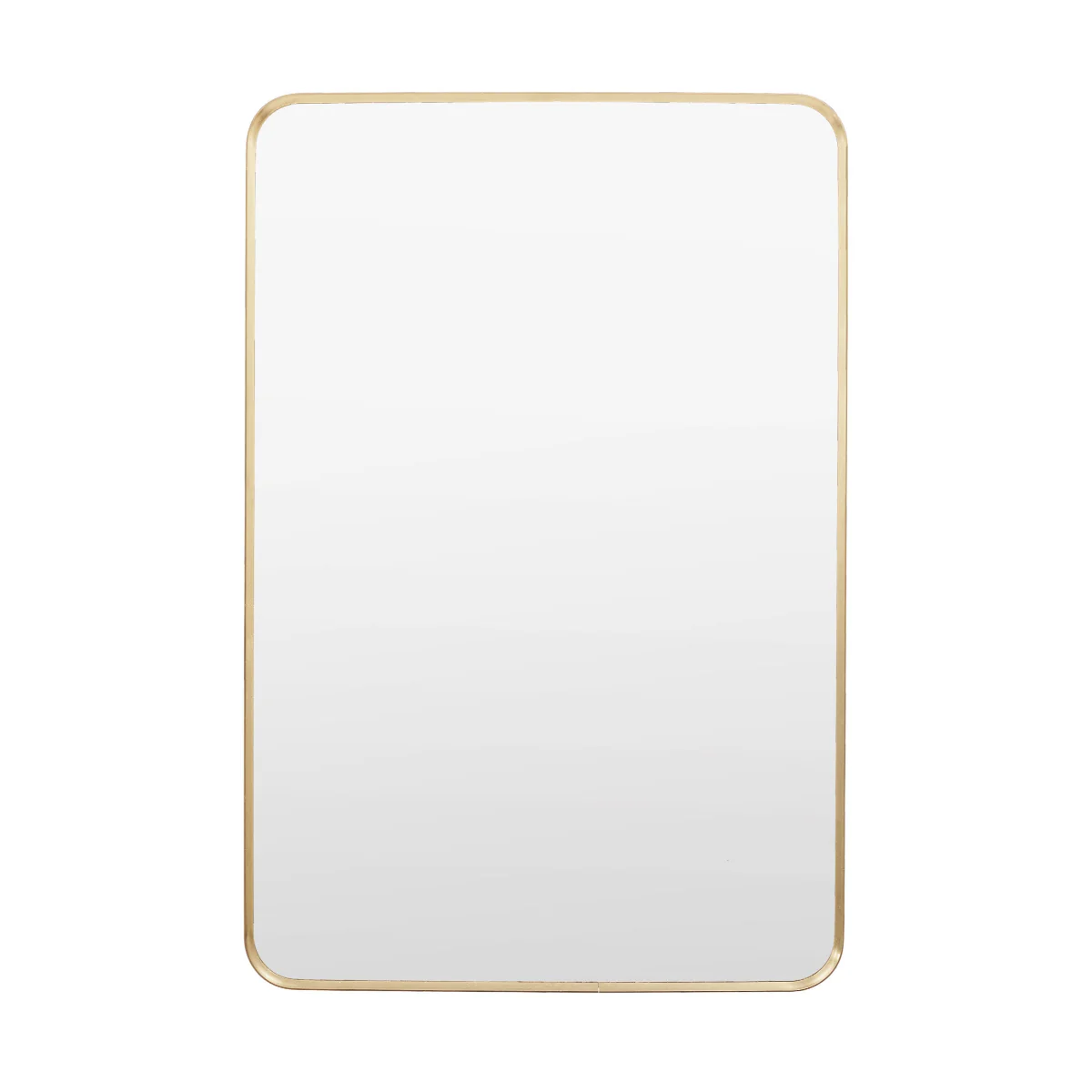 Gallery Direct Holworth Rectangle Mirror Gold 600x35x900mm