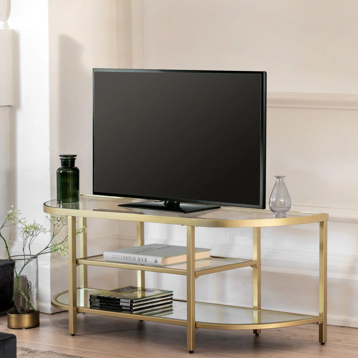 Gallery Direct Hudson Media Unit Champagne 1200x350x450mm - Image 6