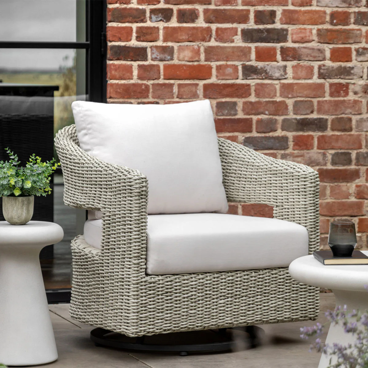 Gallery Direct Hvar Swivel Chair 800x850x800mm - Image 10