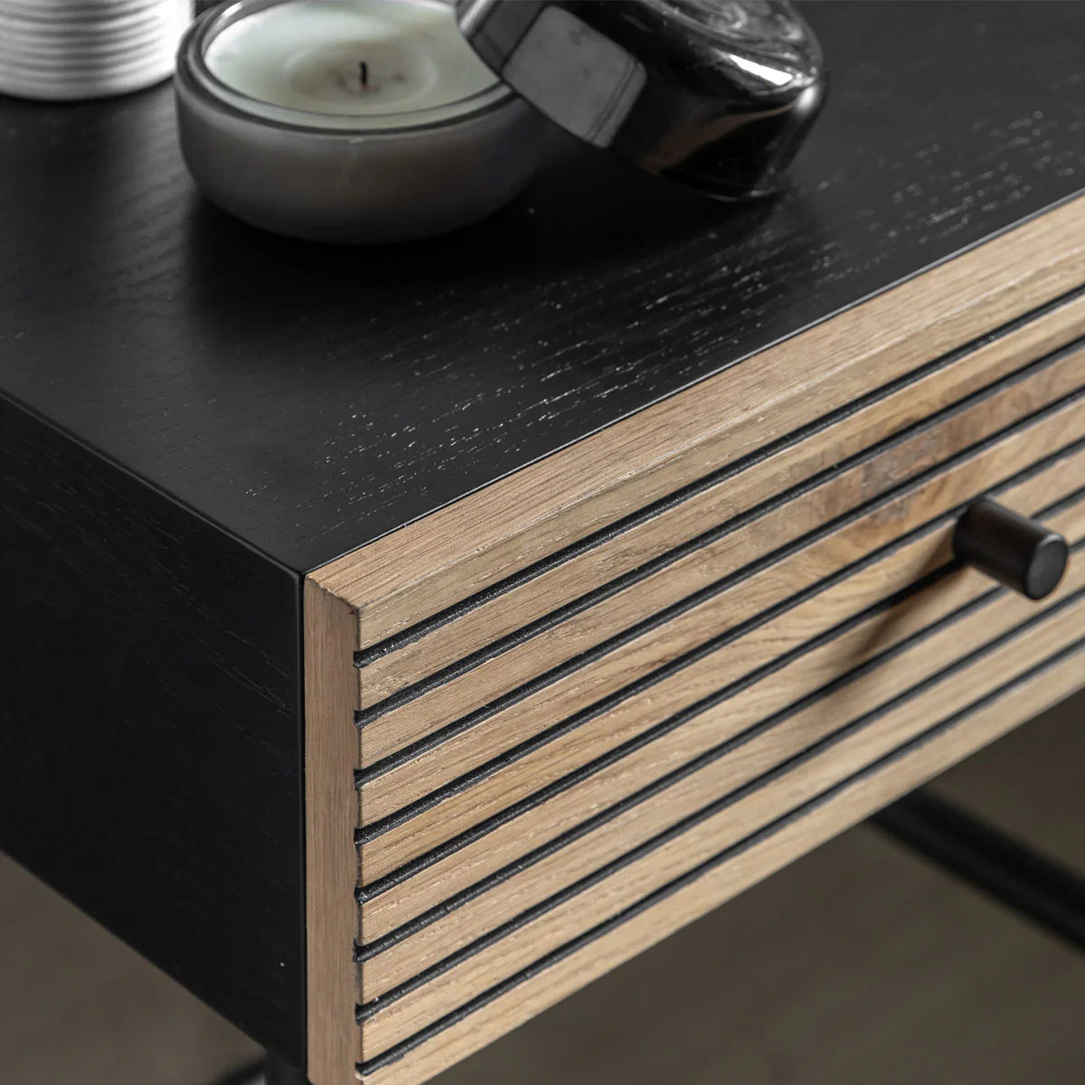Gallery Direct Hyland 1 Drawer Bedside 400x400x500mm - Image 6