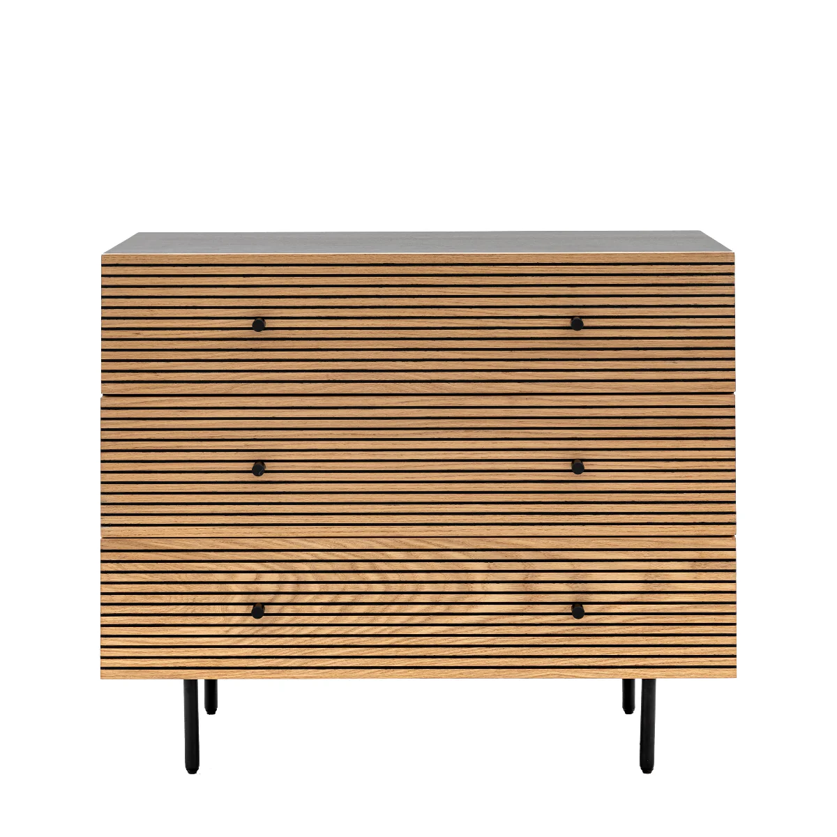 Gallery Direct Hyland 3 Drawer Chest 400x900x750mm