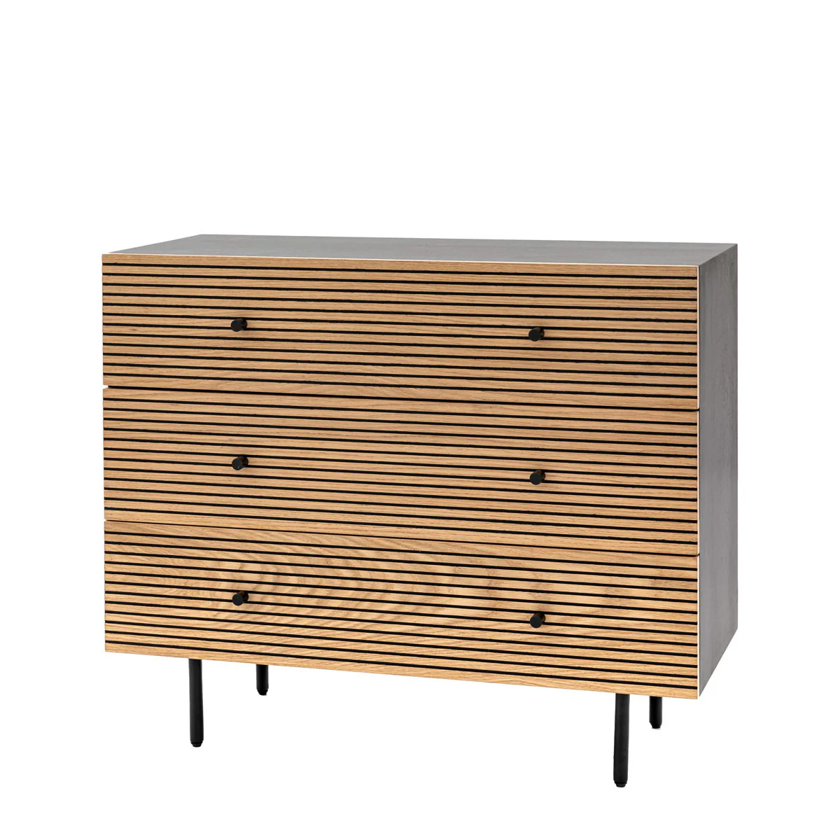 Gallery Direct Hyland 3 Drawer Chest 400x900x750mm - Image 2