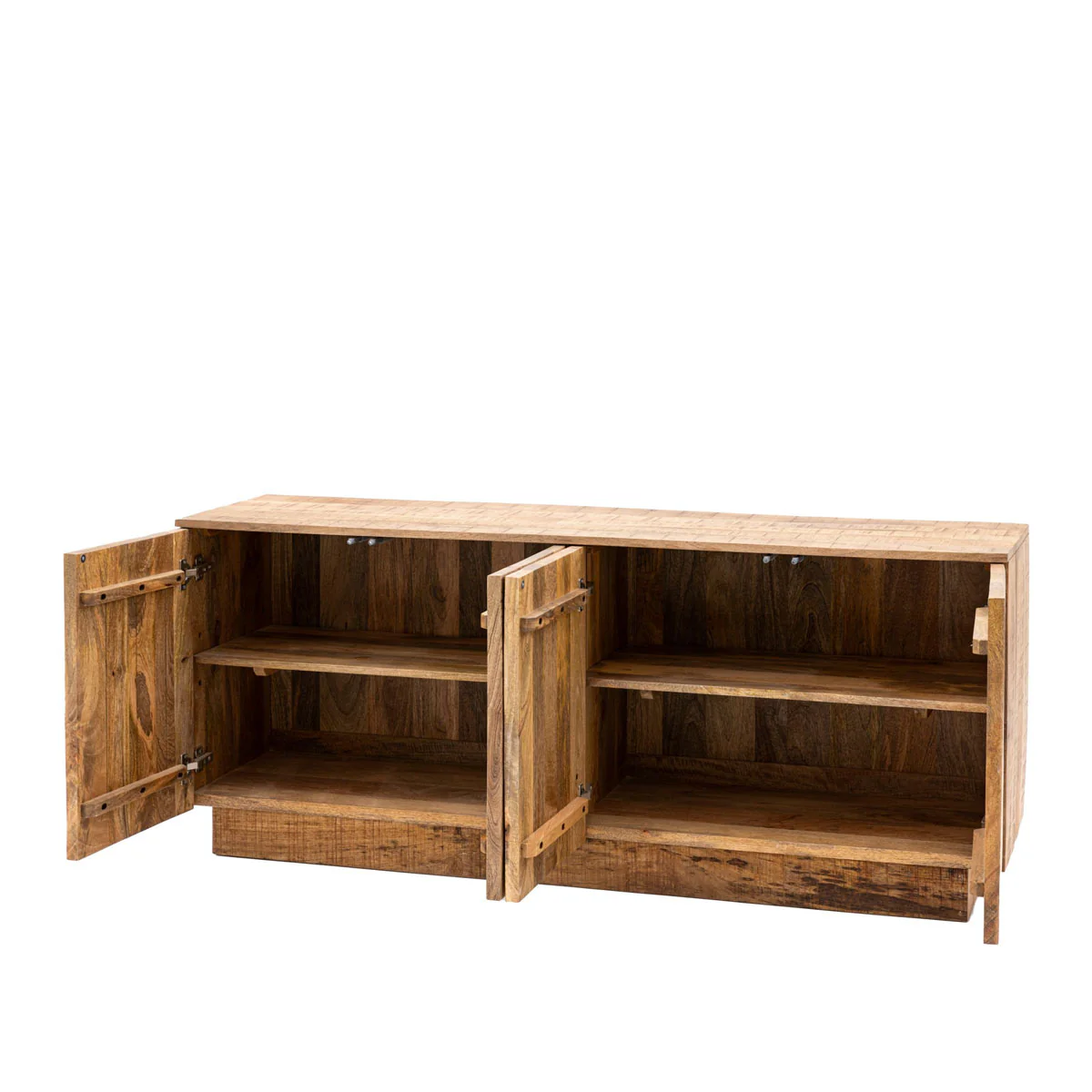 Gallery Direct Iowa 4 Door Sideboard Natural 1700x450x700mm - Image 2