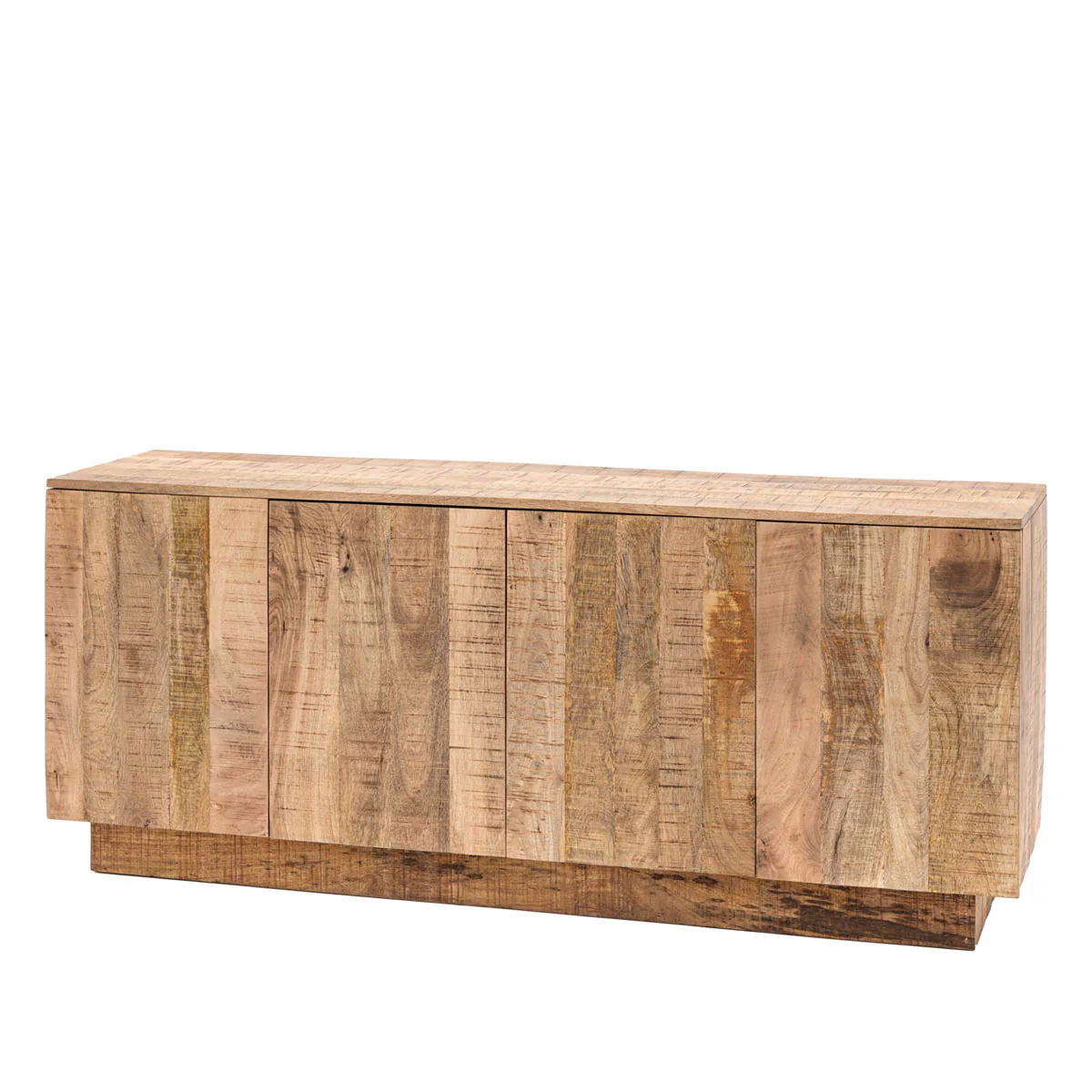 Gallery Direct Iowa 4 Door Sideboard Natural 1700x450x700mm - Image 3