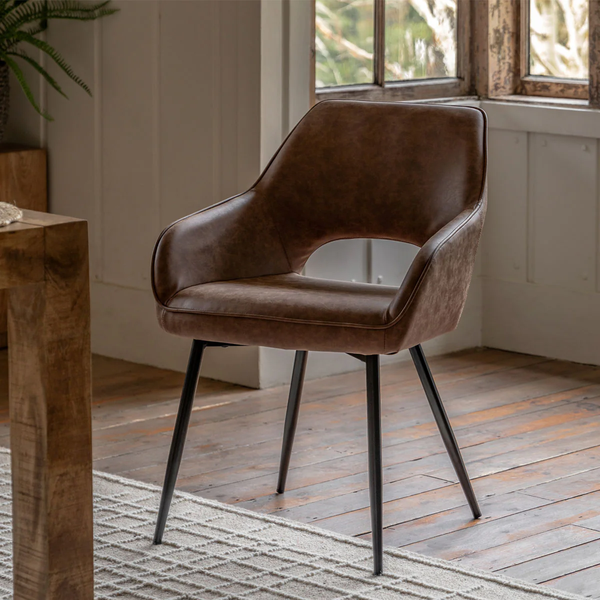 Gallery Direct Ivorra Dining Chair Brown (2pk) - Image 8